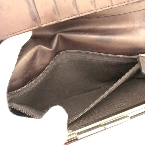GIVENCHY GG Logo Canvas Leather Long Bifold Wallet Bicolor/2BG4539 - Picture 7 of 8